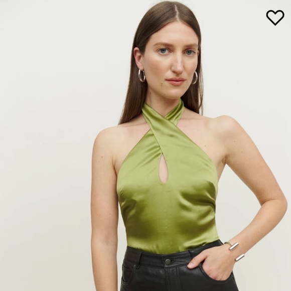 NWT Reformation Paris Silk Top - Picture 1 of 8